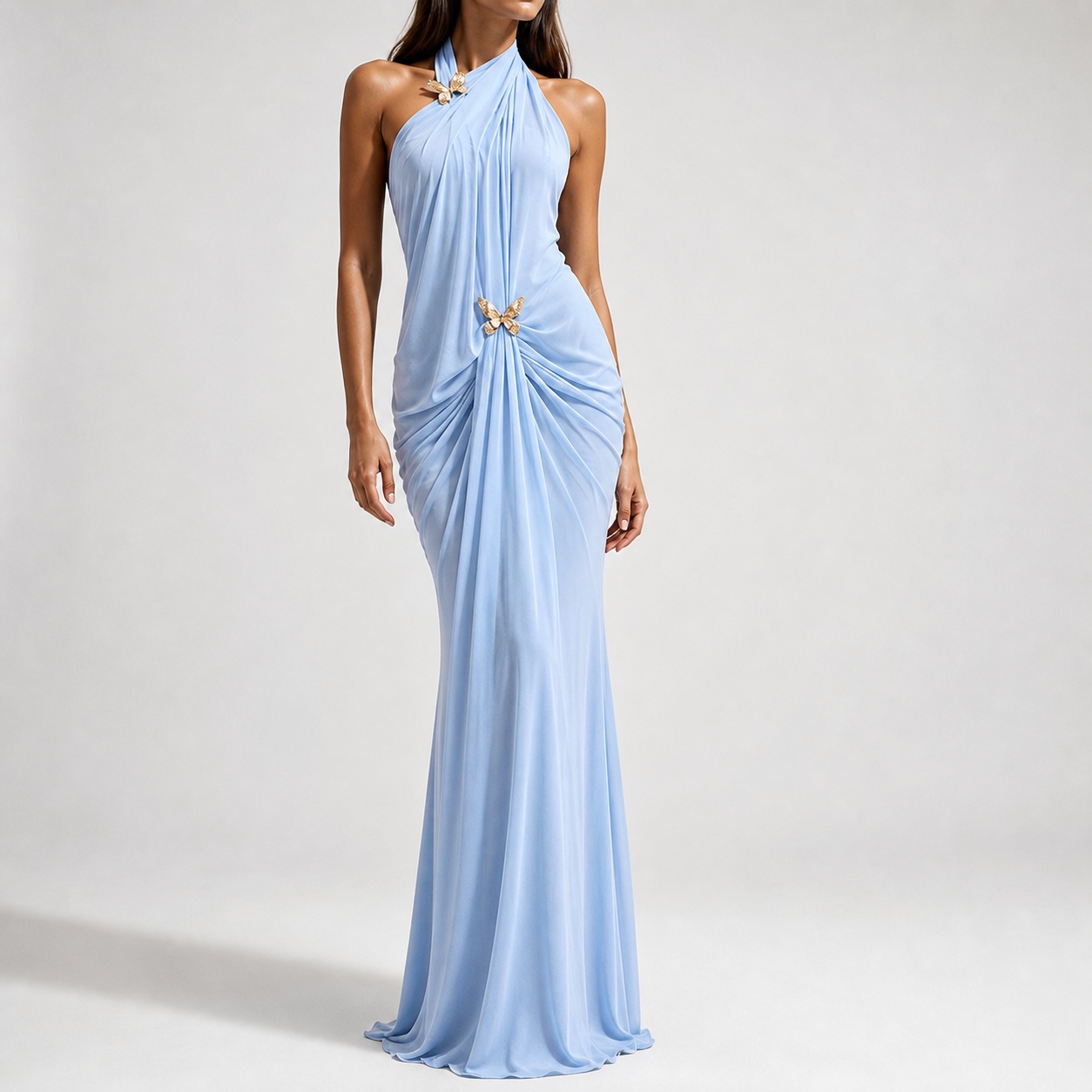 Maxi Dress Halter - Robe longue élégante pour femme, à