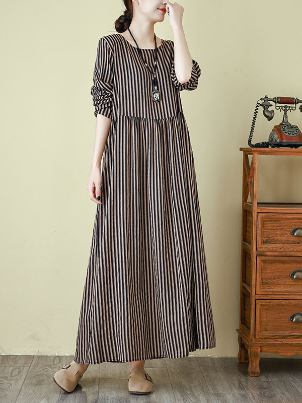 Nouvelle Robe Longue Printemps - Linen Dress Wrap avis et prix