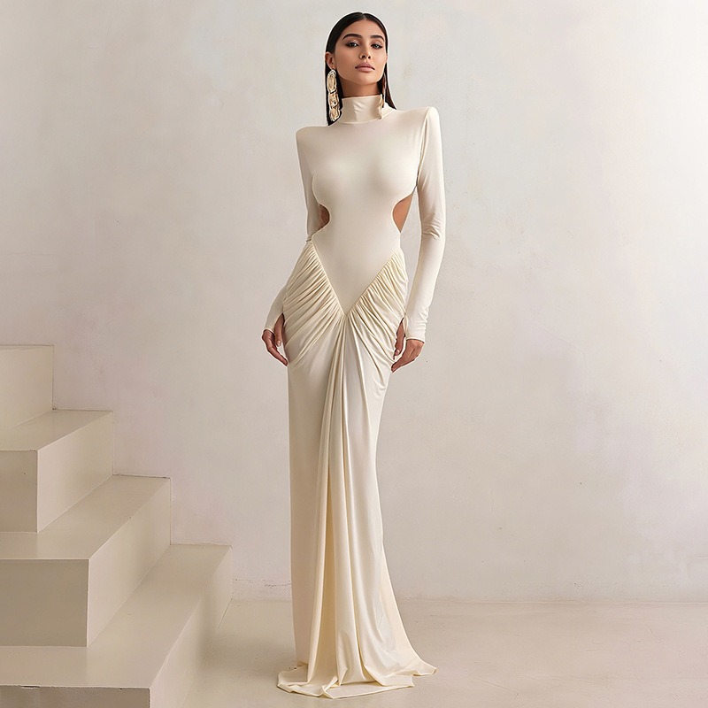 Robe longue dos nu pour femme, - Maxi Dress Halter avis et prix
