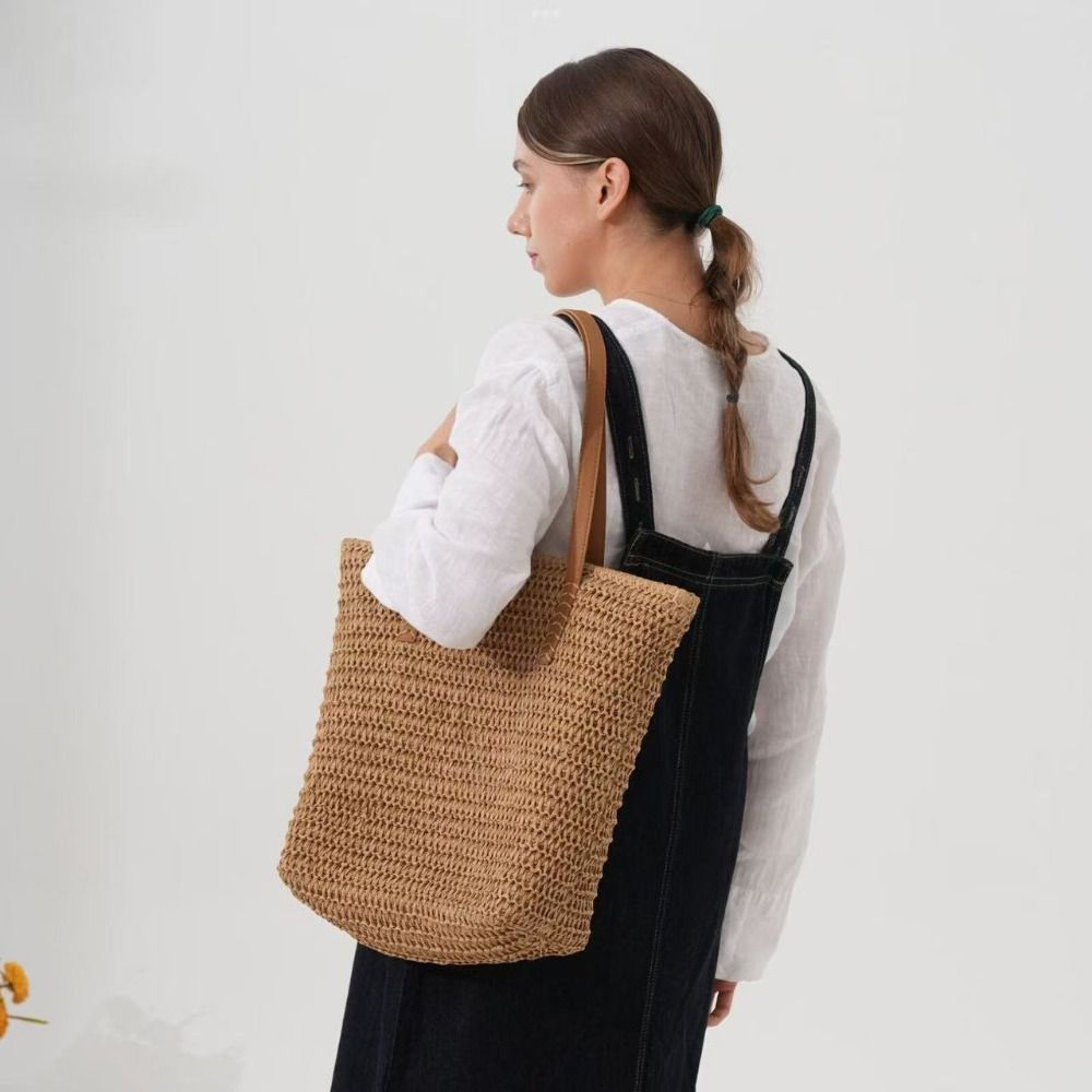 Sac fourre-tout en paille tres - Tote Bag Beach avis et prix